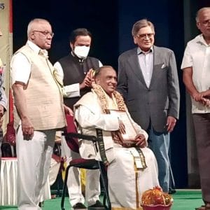 Violin Maestro H.K. Narasimhamurthy conferred with 'Ajithashree'