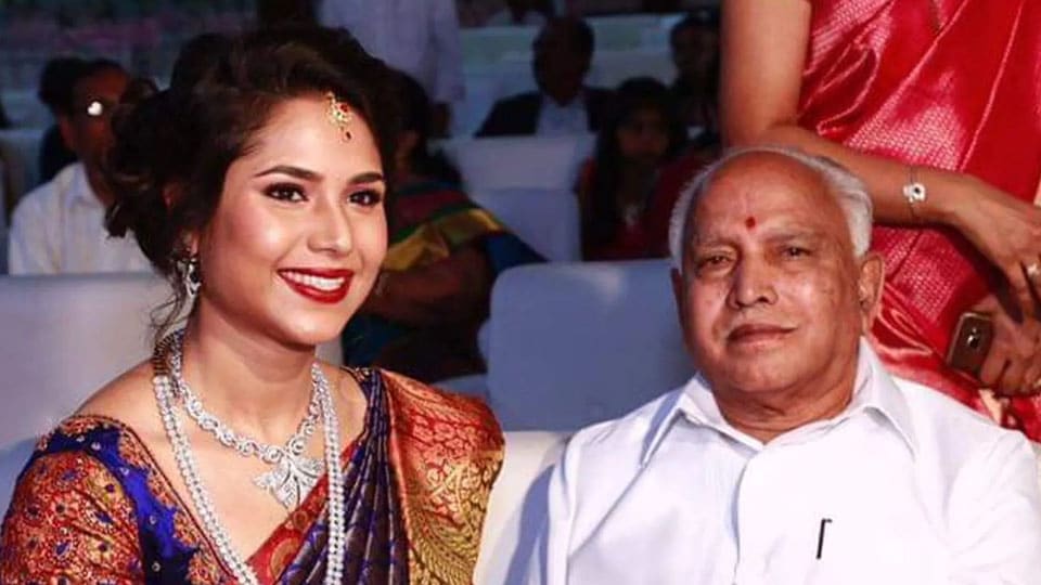 Former CM BSY’s grand-daughter ends life