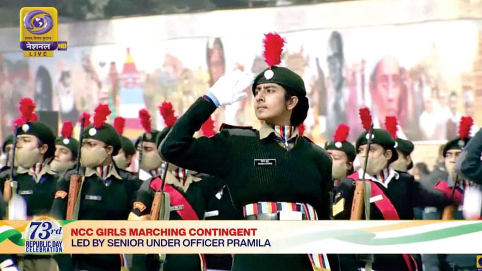 City’s Pramila Kunwar leads NCC Contingent at Delhi R-Day Parade