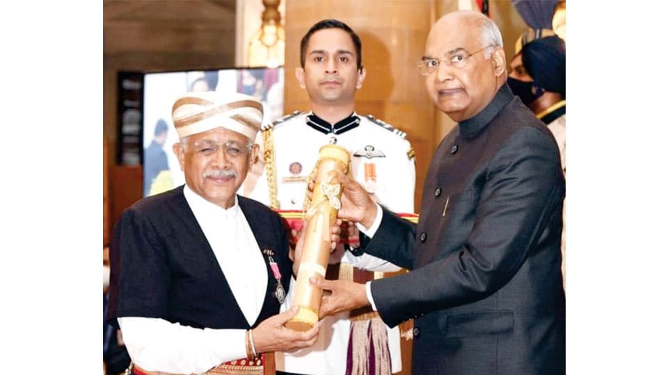 Olympian M.P. Ganesh, Padma Shri Awardee, is ‘Coorg Person of the Year-2021’