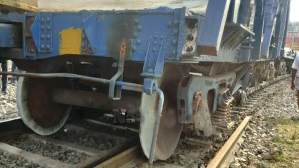 Rail traffic hit as goods train derails on Mysuru-Bengaluru line