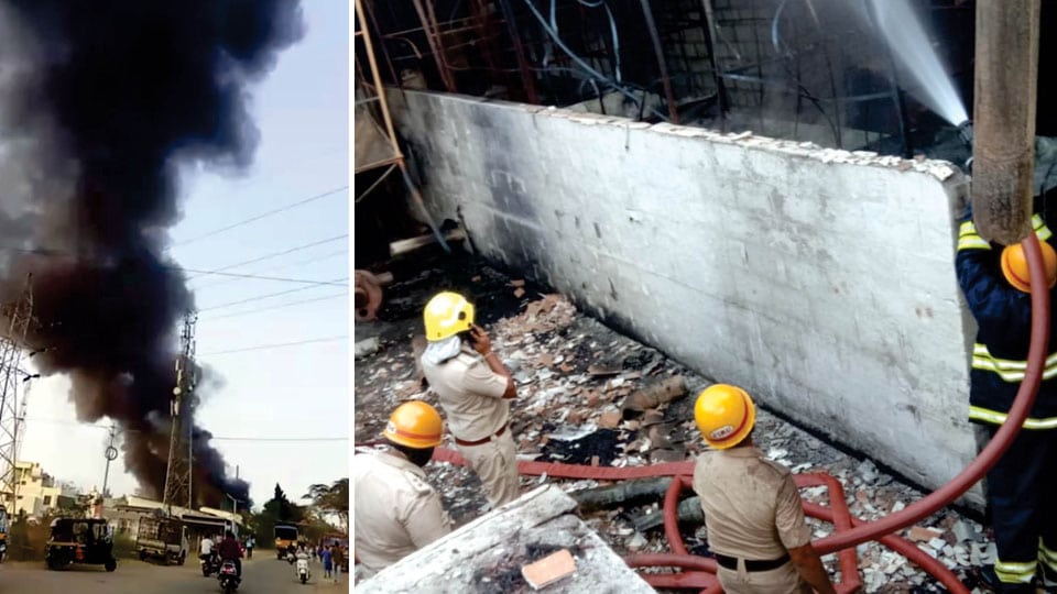 Electric short circuit: Thermocol factory gutted in fire