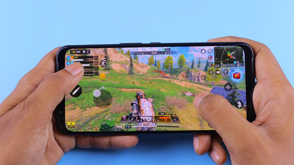 Playing games on a mobile device
