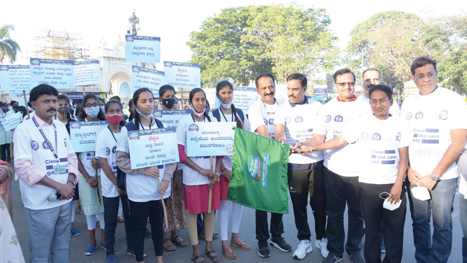DHO flags off cancer awareness walkathon in city