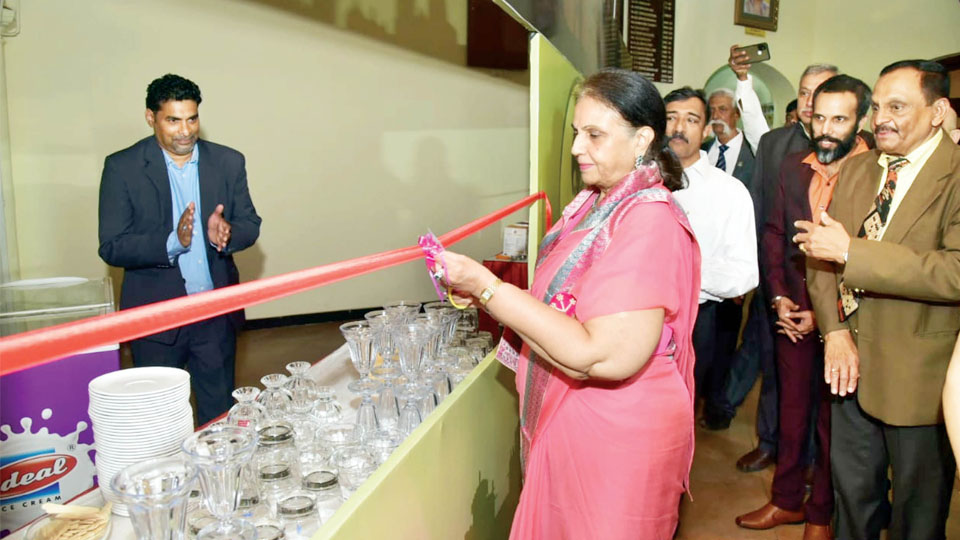 Ideal ice-cream outlet opened at Mysore Sports Club