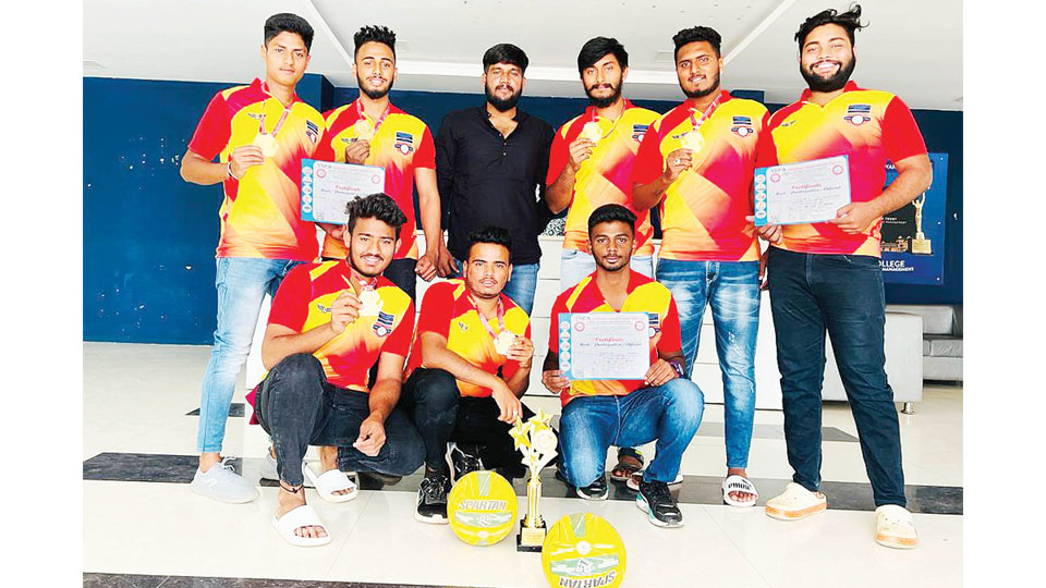 Winners of National-level Throwball Championship