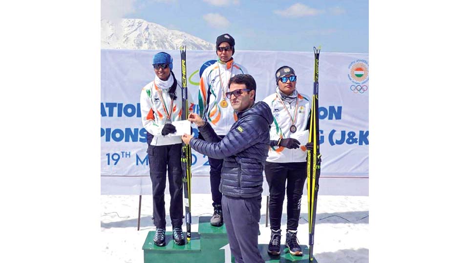 Wins medal in Biathlon