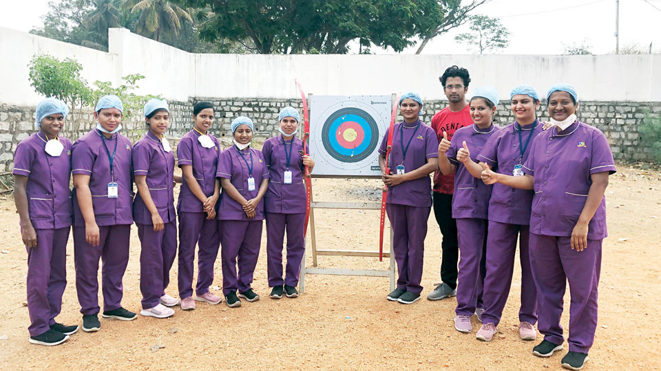 Nurses take to Archery for recreation