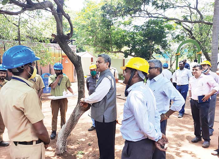 SWR General Manager inspects Central Workshop in Ashokapuram