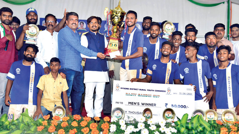 Winners of Rajiv Gandhi Cup Football Tournament