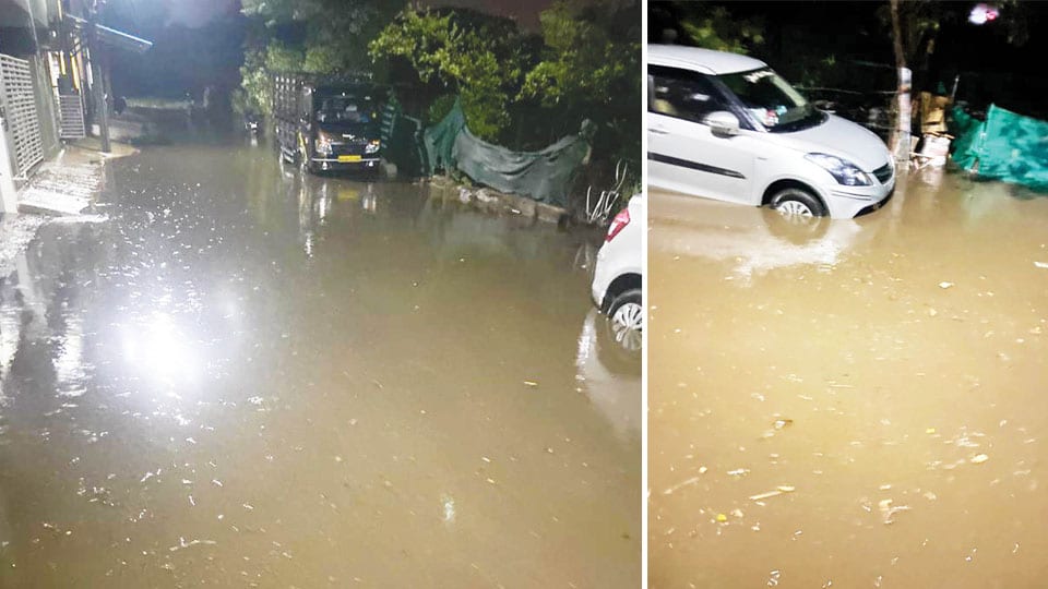 Heavy rains lash parts of city