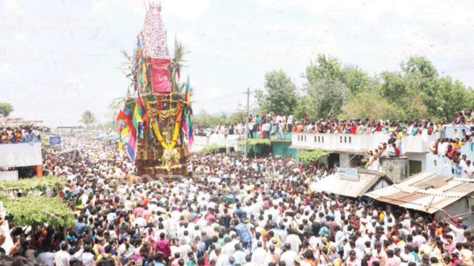 Thousands witness Maharathotsava at B.R. Hills