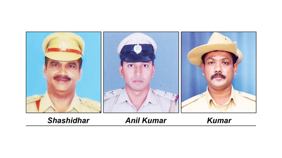 Devaraja ACP Shashidhar among other Cops bag CM medal
