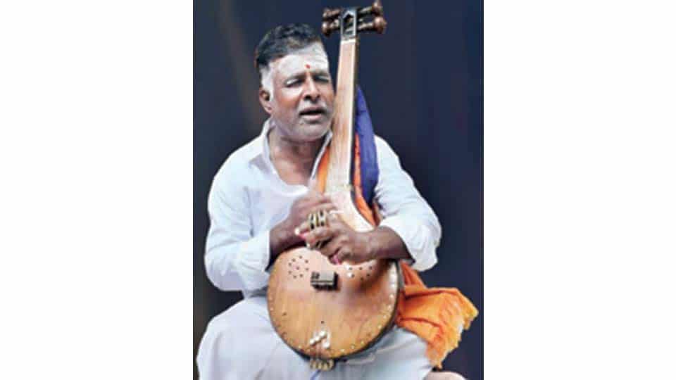 Felicitation to Folk Artiste Dr. Mahadevaswamy on May 6