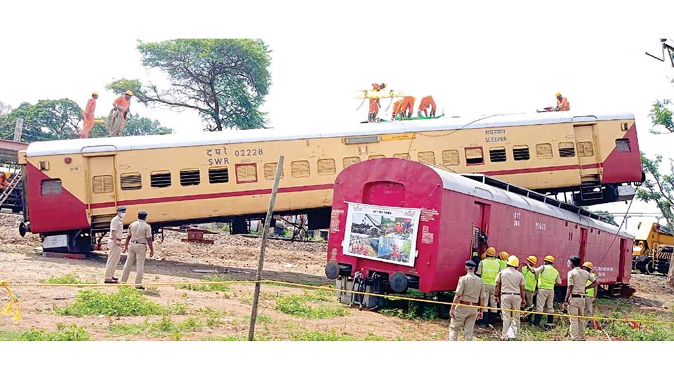 South Western Railway, NDRF conduct mock train derailment-induced rescue and relief operations