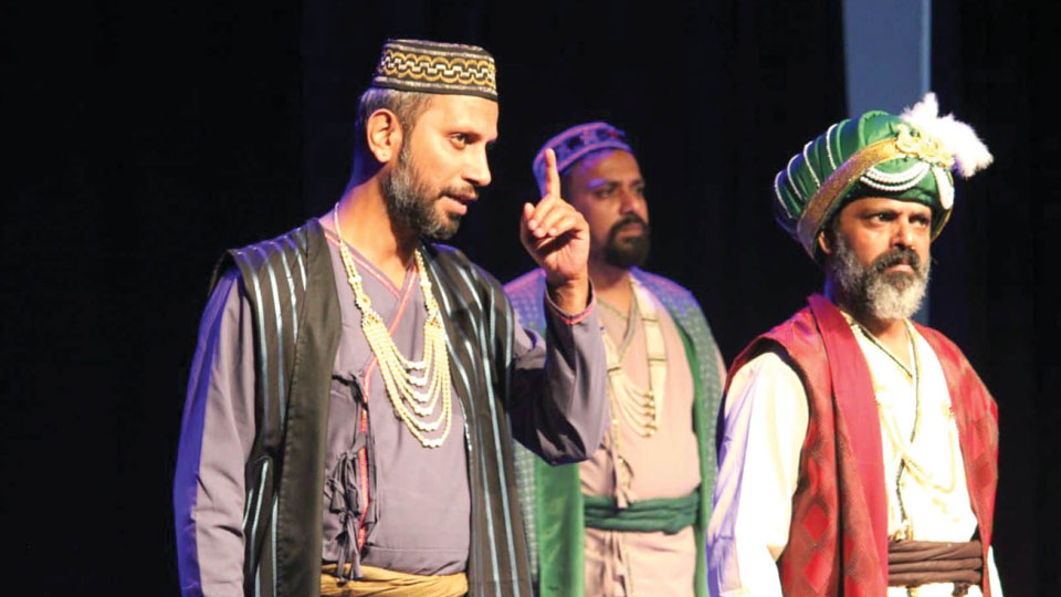 Staging of Girish Karnad’s play Tughlaq by Rangavalli