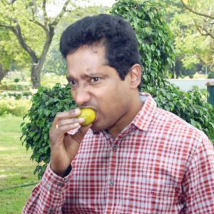 When a camera-shy DC savoured a sweet mango