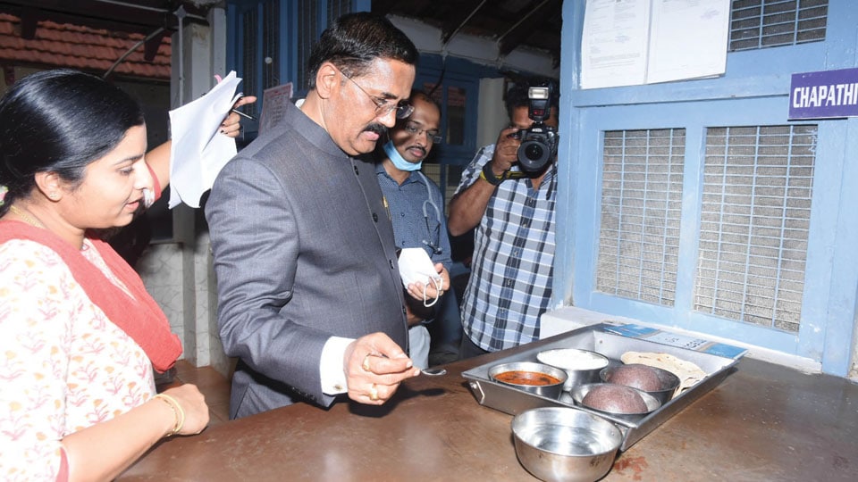 KLSA Chairman Justice Veerappa pays surprise visit to Mysuru Jail