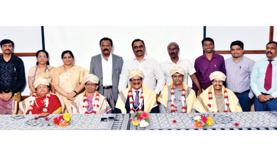 MMC&RI retired Professors felicitated