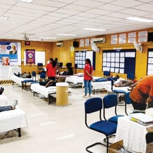 Voluntary blood donation camps held
