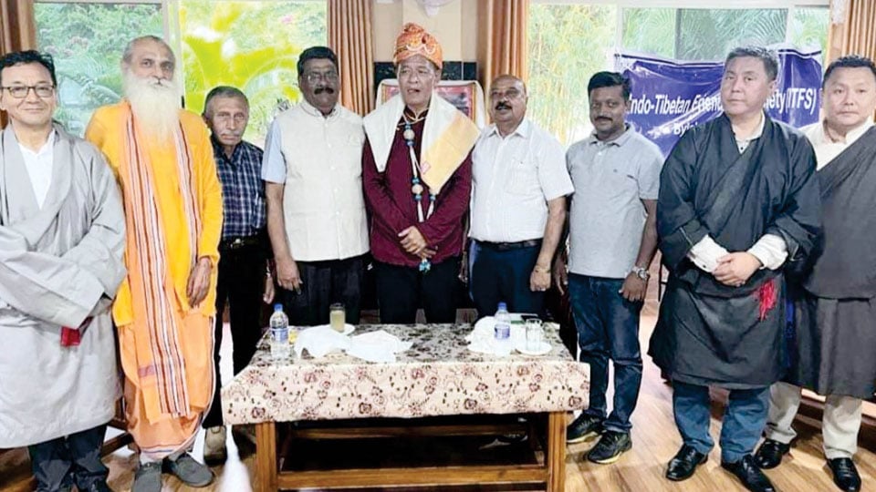 Interaction with Central Tibetan Administration President held at Bylakuppe