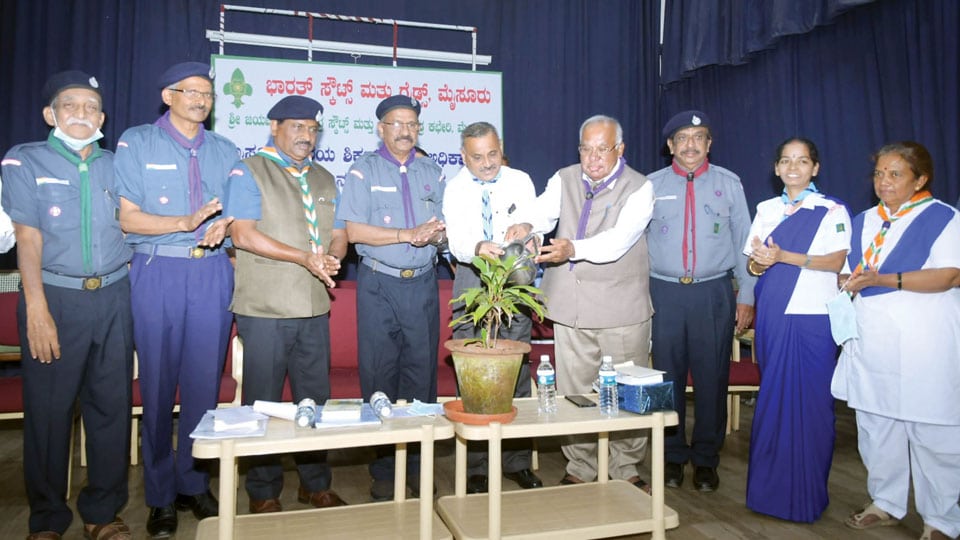 P.G.R. Sindhia suggests for an uptick of Scouts and Guides in Schools