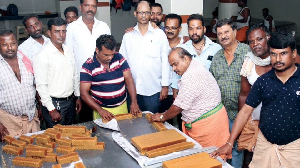 Horlicks Mysore Pak awaits Ashada Friday devotees