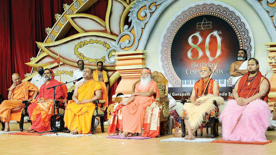 Sri Ganapathy Swamiji is spreading the light of knowledge: Vishaka Sri Sharada Peeta Seer