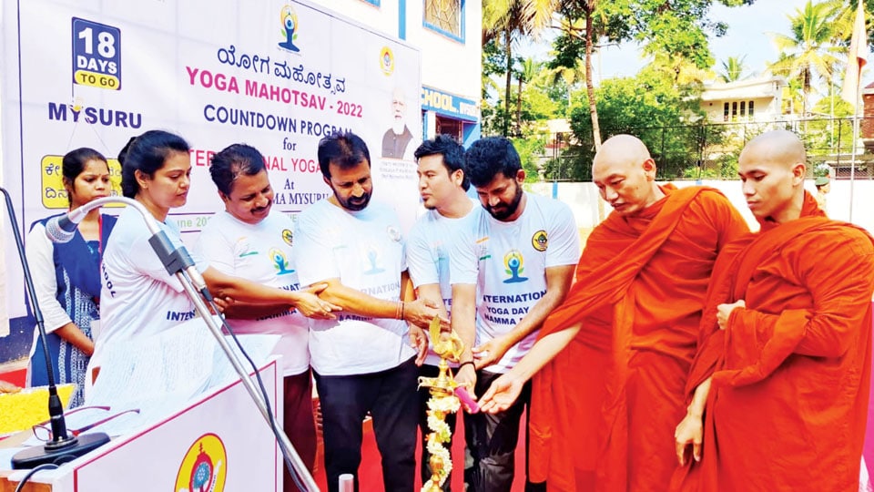Yoga Mahotsav-2022 at Mahabodhi School