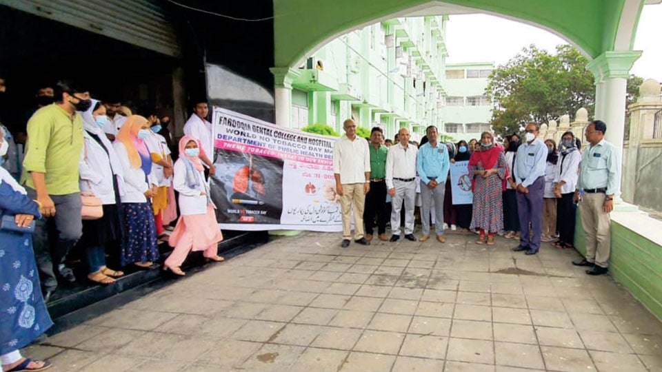 Farooqia Dental College takes out ‘World No Tobacco Day’ Jatha