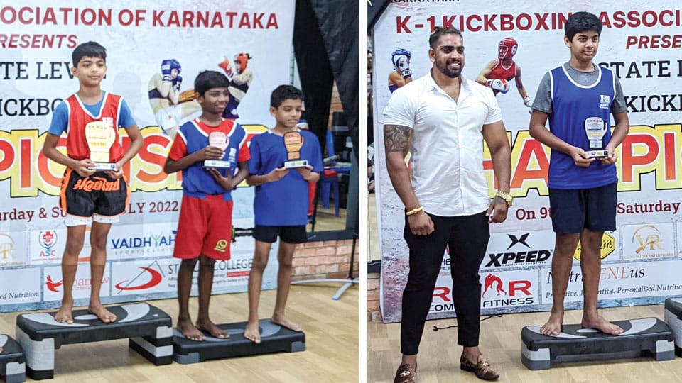 City kickboxers bag medals at State-level Championship