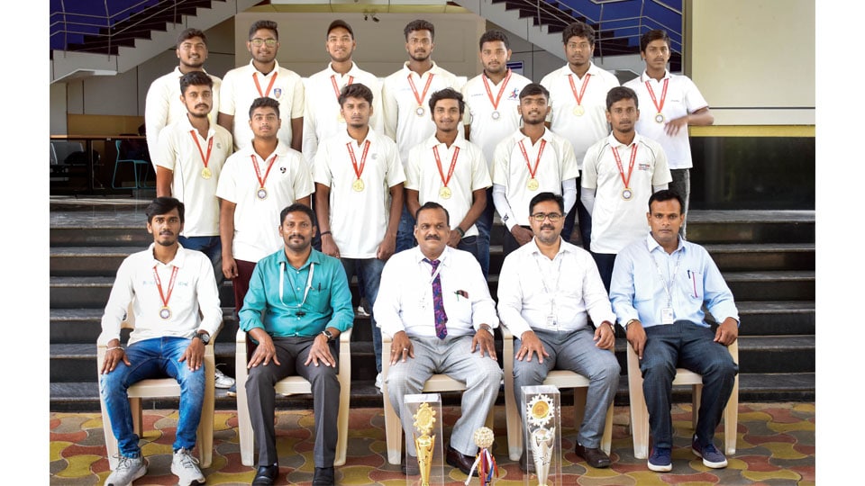 Champions of Inter-Collegiate Cricket Tournament