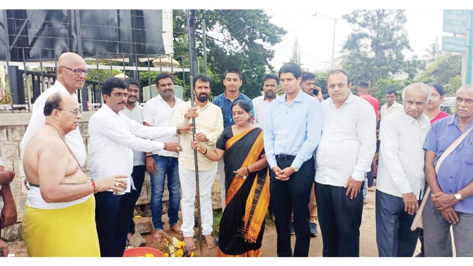MLA launches road development works from ESI Hospital to Gokulam