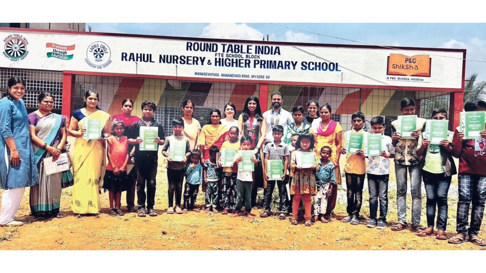 Mysore Amity Round Table and Varthana collaborate for continuous education of underprivileged children