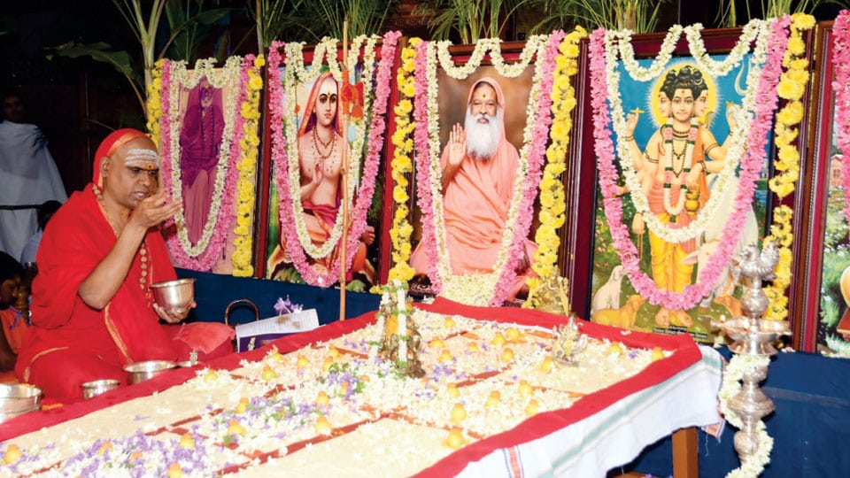 Chaturmasya Vrata by Sri Datta Vijayananda Theertha Swamiji begins at Ganapathy Ashram