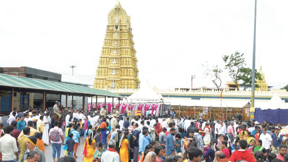 Ashada month devotee rush: Chamundi Hill Temple records Rs. 2.33 crore Hundi collection