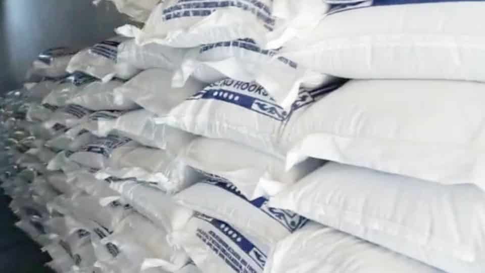 Polishing PDS rice and selling for higher price: Large quantity of ration rice seized from Mill near Mandya