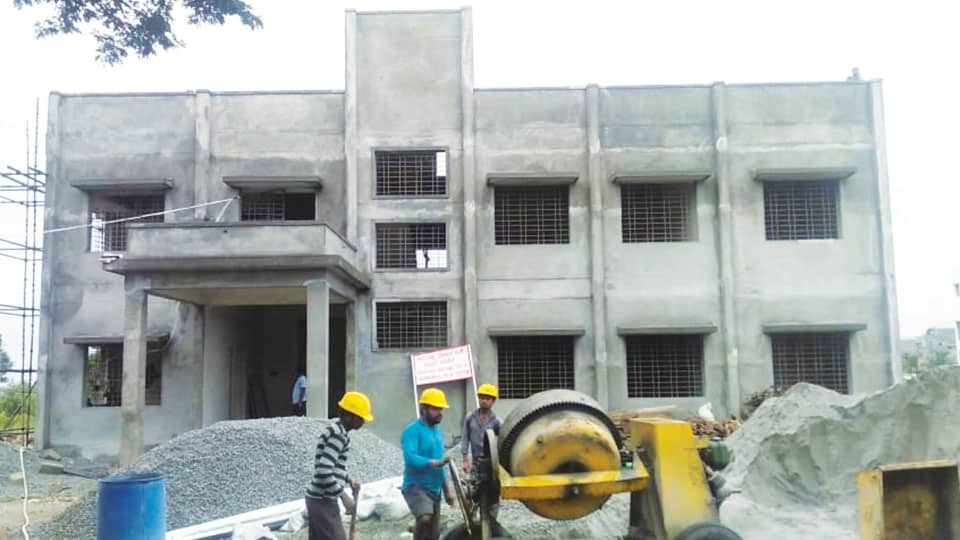 Construction of Alanahalli Police Station building nearing completion