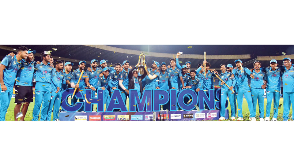 Gulbarga Mystics emerge champions of inaugural Maharaja Trophy KSCA T20 Cricket Tournament