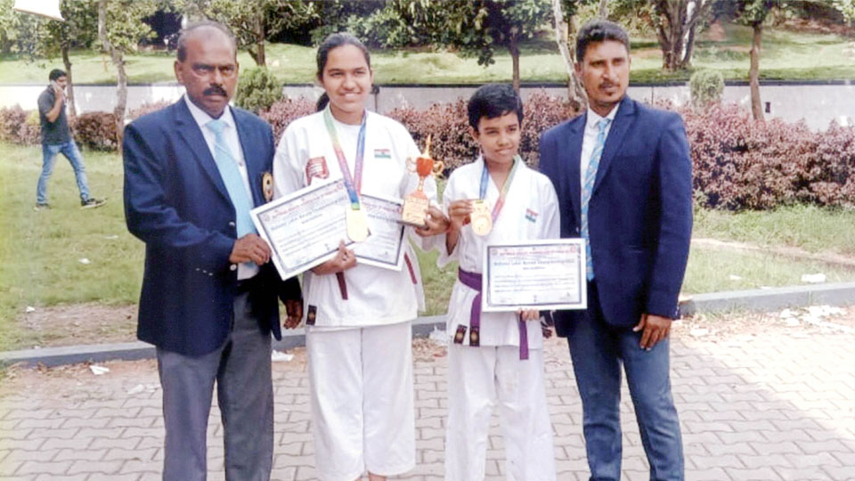 Siblings bag prizes in Natl. Karate championship