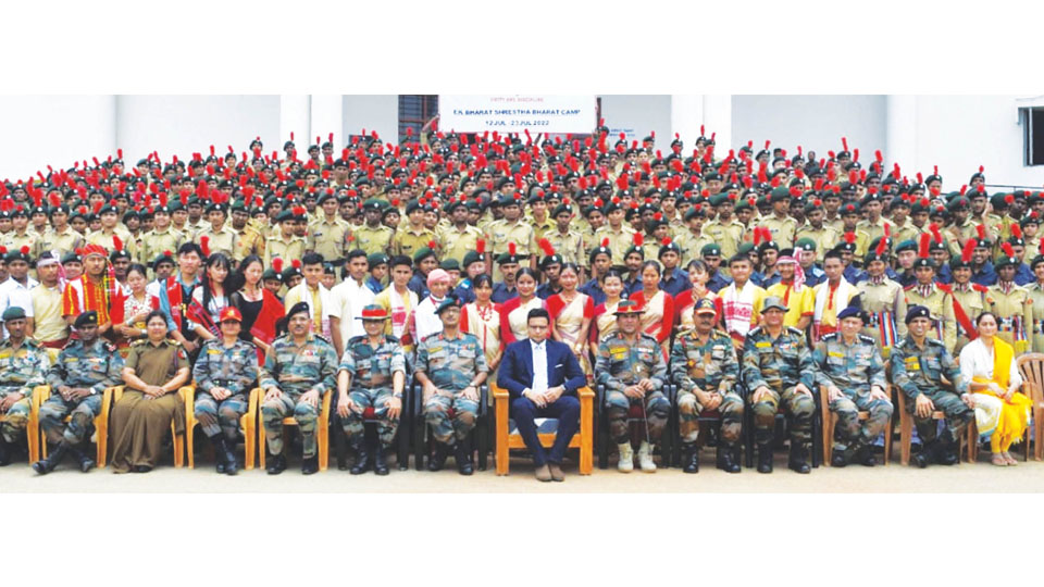 600 NCC Cadets attend Ek Bharat Shreshtha Bharat Camp