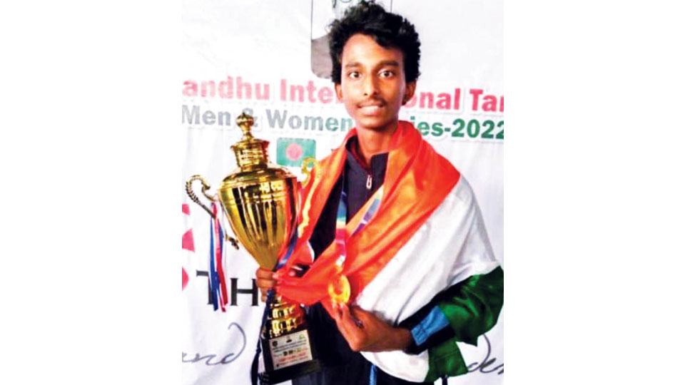 Mysuru boy excels as Team India wins Intl. Targetball Series