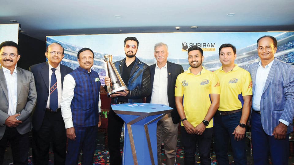 Maharaja Trophy KSCA T20 Cricket Tournament: Brand Ambassador Sudeep launches trophy in city