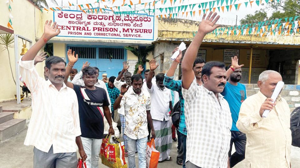 I-Day gift: 20 convicts freed from Mysuru Central Jail