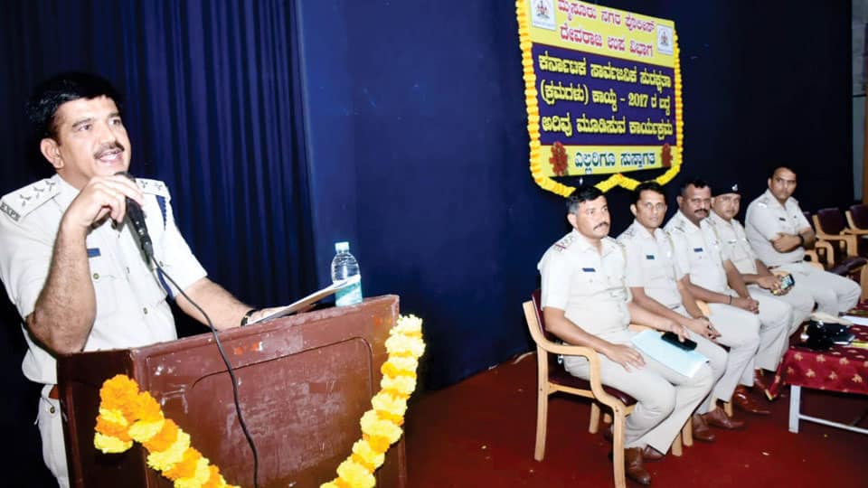 Karnataka Public Safety Act: Police hold awareness meet for owners of commercial establishments in city