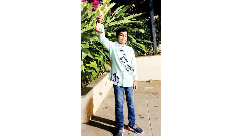 Wins ‘Mr. Little of Mysore-2022’ title