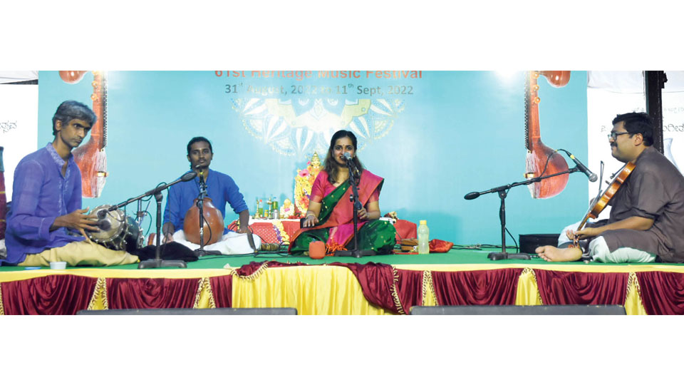 61st Heritage Music Festival at 8th Cross V.V. Mohalla: Varijashree renders rare compositions