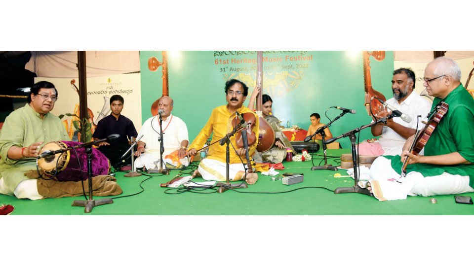 61st Heritage Music Fest at 8th Cross V.V. Mohalla: Purity and melody, his trump card