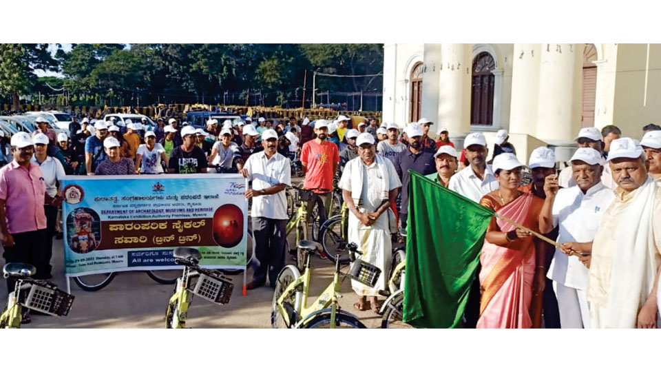 Heritage Bicycle ride flagged off