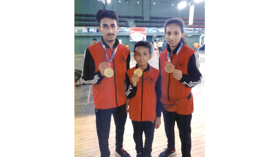 Siblings win gold medals in State Wushu Championship